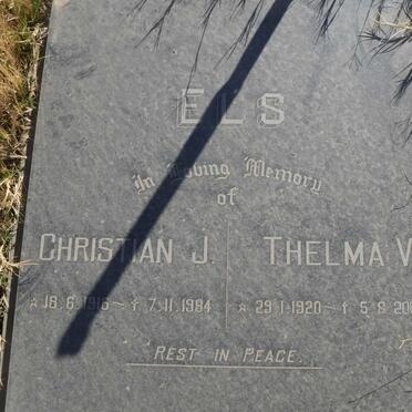 ELS Christian J. 1916-1984 &amp; Thelma V. 1920-2004