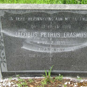 ERASMUS Jacobus Petrus 1895-1977