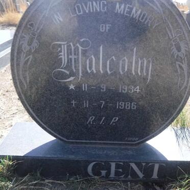 GENT Malcolm 1934-1986