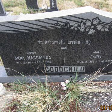 GOODCHILD Carel 1905-1973 &amp; Anna Magdalena 1911-1996