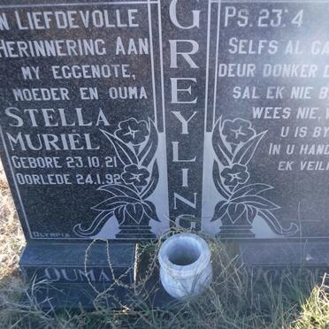 GREYLING Stella Muriel 1921-1992