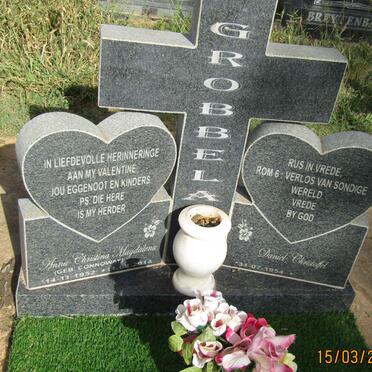 GROBBELAAR Daniel Christoffel 1954- &amp; Anna Christina Magdalena CONNOWAY 1952-2014