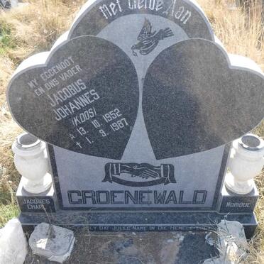 GROENEWALD Jacobus Johannes 1952-1987