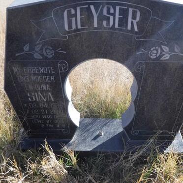 GEYSER Sina 1936-2000