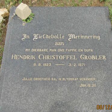 GROBLER Hendrik Christoffel 1923-1971