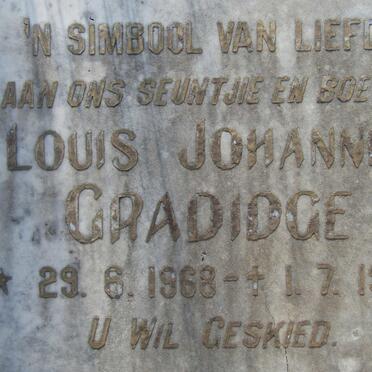 GRADIDGE Louis Johannes 1968-1968