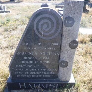 HARMSE Johannes Nortman 1928-1985