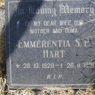 HART Emmerentia S.P. 1920-1981