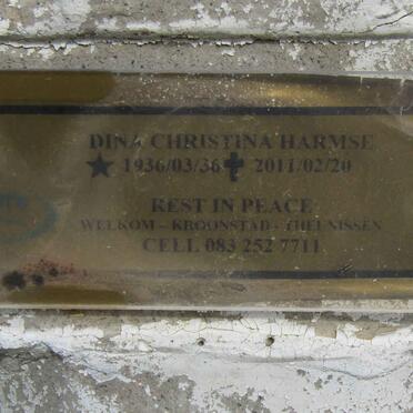HARMSE Dina Christina 1936-2011