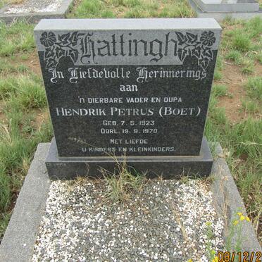 HATTINGH Hendrik Petrus 1923-1970