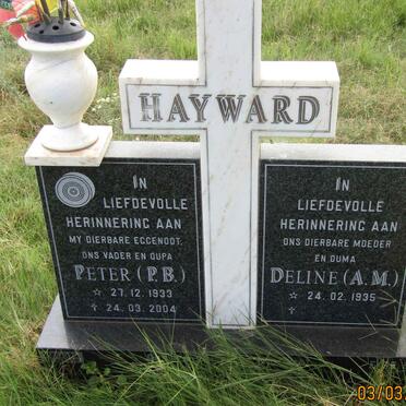 HAYWARD P.B. 1933-2004 &amp; A.M. 1935-