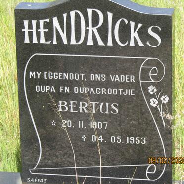 HENDRICKS Bertus 1907-1953