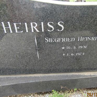 HEIRISS Siegfried Heinrich 1931-1974