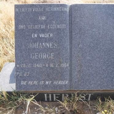 HERBST Johannes George 1940-1984