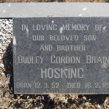 HOSKING Dudley Gordon Brain 1952-1985