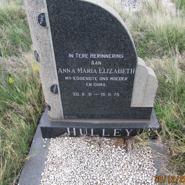HULLEY Anna Maria Elizabeth 1931-1975