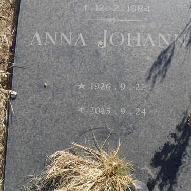 JACOBS Anna Johanna 1926-2015