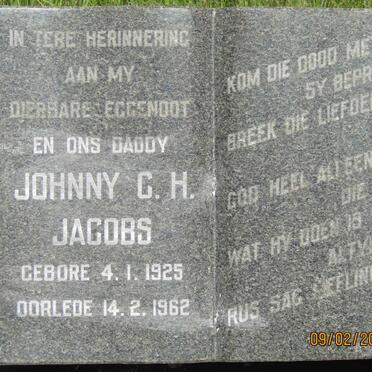 JACOBS Johnny C.H. 1925-1962