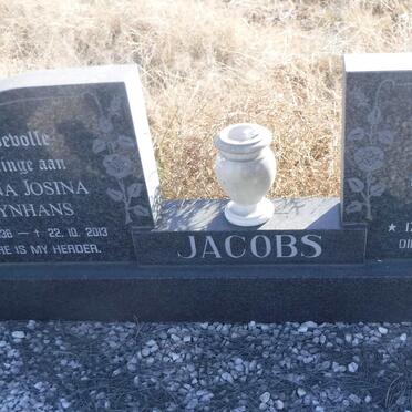 JACOBS Pieter Jacobus 1928-1981 &amp; Adriana Josina KLEYNHANS 1936-2013
