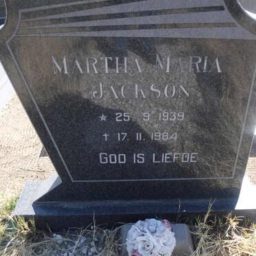 JACKSON Martha Maria 1939-1984