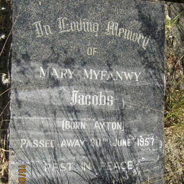 JACOBS Mary Myfanwy nee AYTON -1957