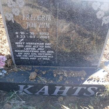 KAHTS Frederik Joachim 1953-2001