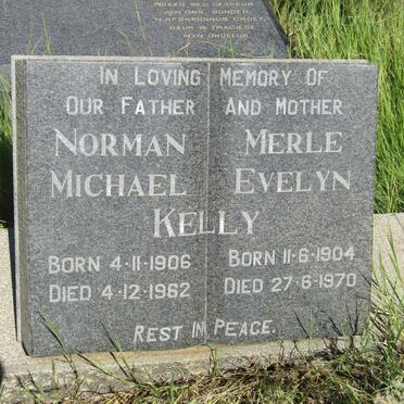 KELLY Norman Michael 1906-1962 &amp; Merle Evelyn 1904-1970