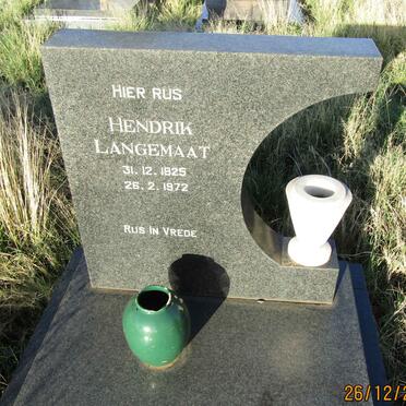 LANGEMAAT Hendrik 1925-1972