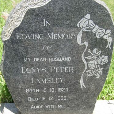 LAMSLEY Denys Peter 1924-1966