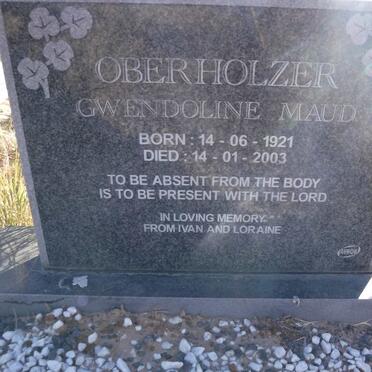 OBERHOLZER Gwendoline Maude 1921-2003