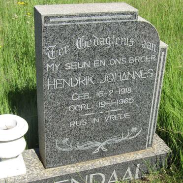 ODENDAAL Hendrik Johannes 1918-1965