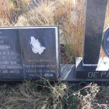 PAIVA Robert, de 1965-1992 :: DE PAIVA Michelle Doris 1967-2004 :: DE PAIVA Thora Kate 1929-1980