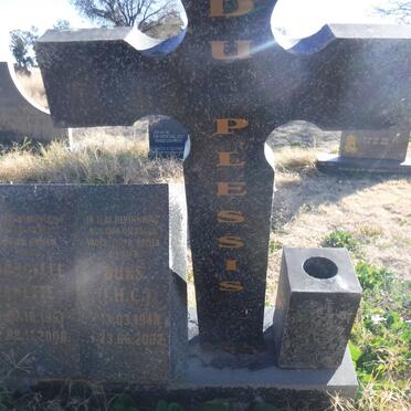 PLESSIS J H.C., du 1948-2002 &amp; Druchelle Anette 1951-2000 