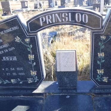 PRINSLOO Joggie 1935-1999 &amp; Stienie JACOBS 1930-