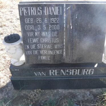 RENSBURG Petrus Daniel, van 1922-2000