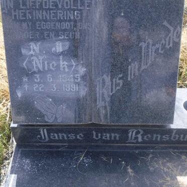RENSBURG N.J., Janse van 1949-1991