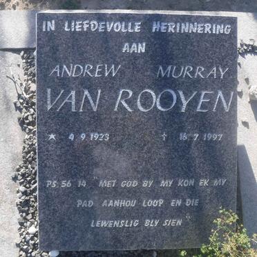 ROOYEN Andrew Murray, van 1923-1997