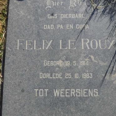 ROUX Felix, le 1914-1983