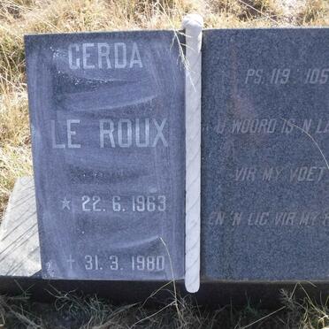 ROUX Gerda, le 1963-1980