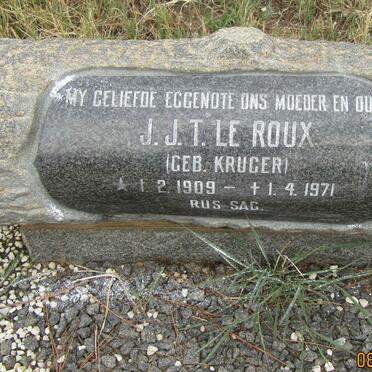 ROUX J.J.T., le nee KRUGER 1909-1971