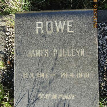 ROWE James Pulleyn 1947-1970