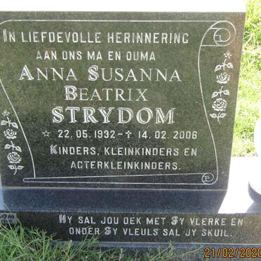 STRYDOM Anna Susanna Beatrix 1932-2006