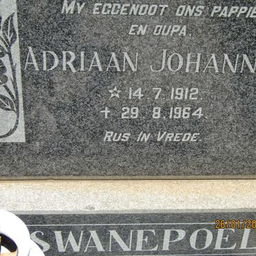 SWANEPOEL Adriaan Johannes 1912-1964 &amp; Margaretha Dorothea PERIE 1916-1994