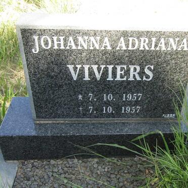 VIVIERS Johanna Adriana 1957-1957