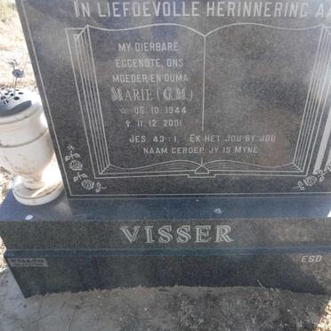 VISSER Marie G.M. 1944-2001
