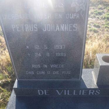 VILLIERS Petrus Johannes, de 1937-1995