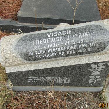 VISAGIE Frederick J. 1931-1973