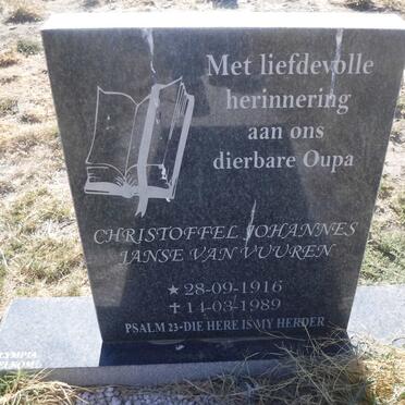 VUUREN Christoffel Johannes, Janse van 1916-1989
