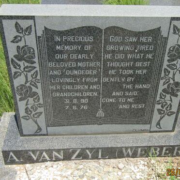 ZYL A., van nee WEBER 1890-1976