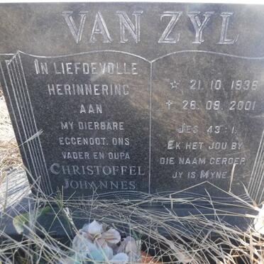 ZYL Christoffel Johannes, van 1936-2001